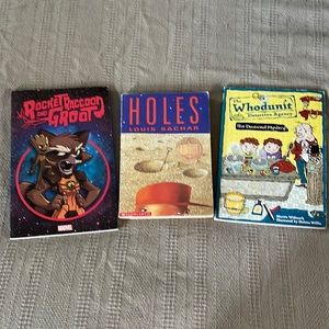 Lot of three books.